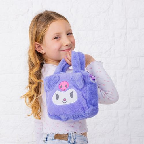 Bolso de Mano y Bandolera Kuromi Peluche  Accesorio Infantil Nenas Niñas Alta Calidad - Miniatura 5