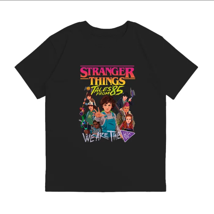 Unisex- Remera Ovsize Stranger Things 85 Personajes