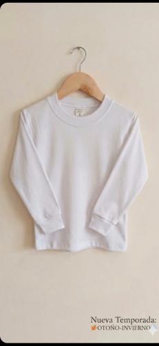 Camiseta   Lisa   Blanca de Interlok ( Niño)
