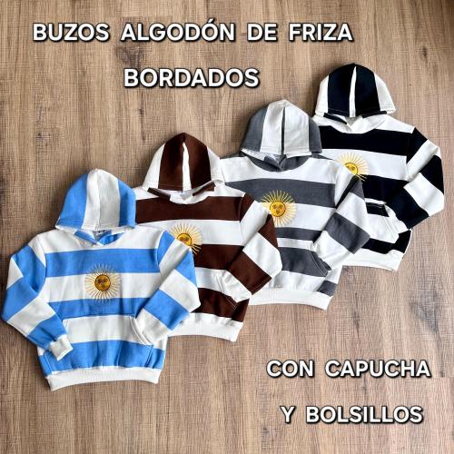 Buzos Algodon de Friza Bordado Unisex - Miniatura 3