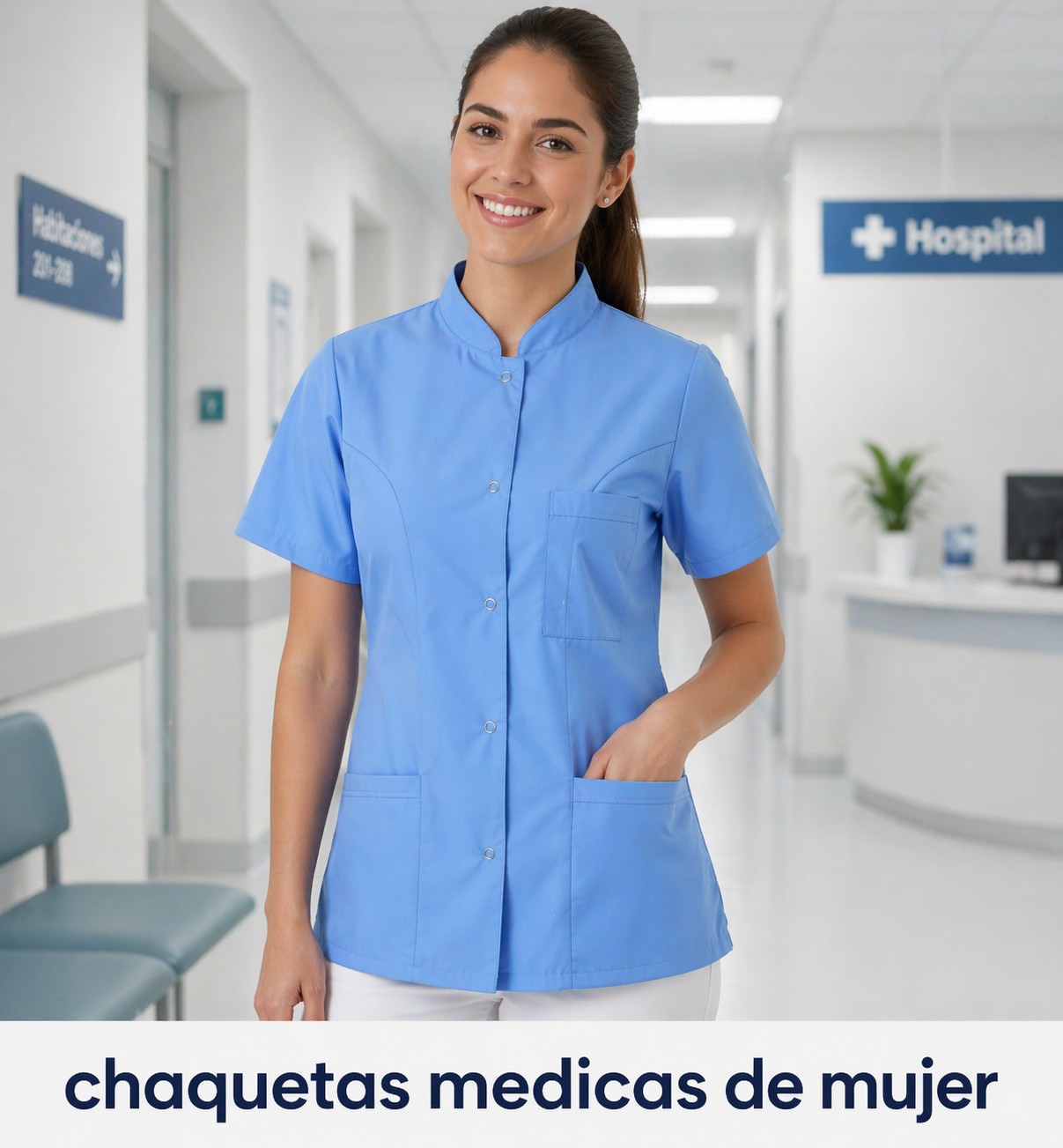Chaquetas Medicas Cuello Mao - Imagen 1