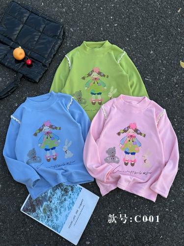 Camisetas de Algodón  con  Tegido en el  Hombro [ Nena - Importado] - Miniatura 2
