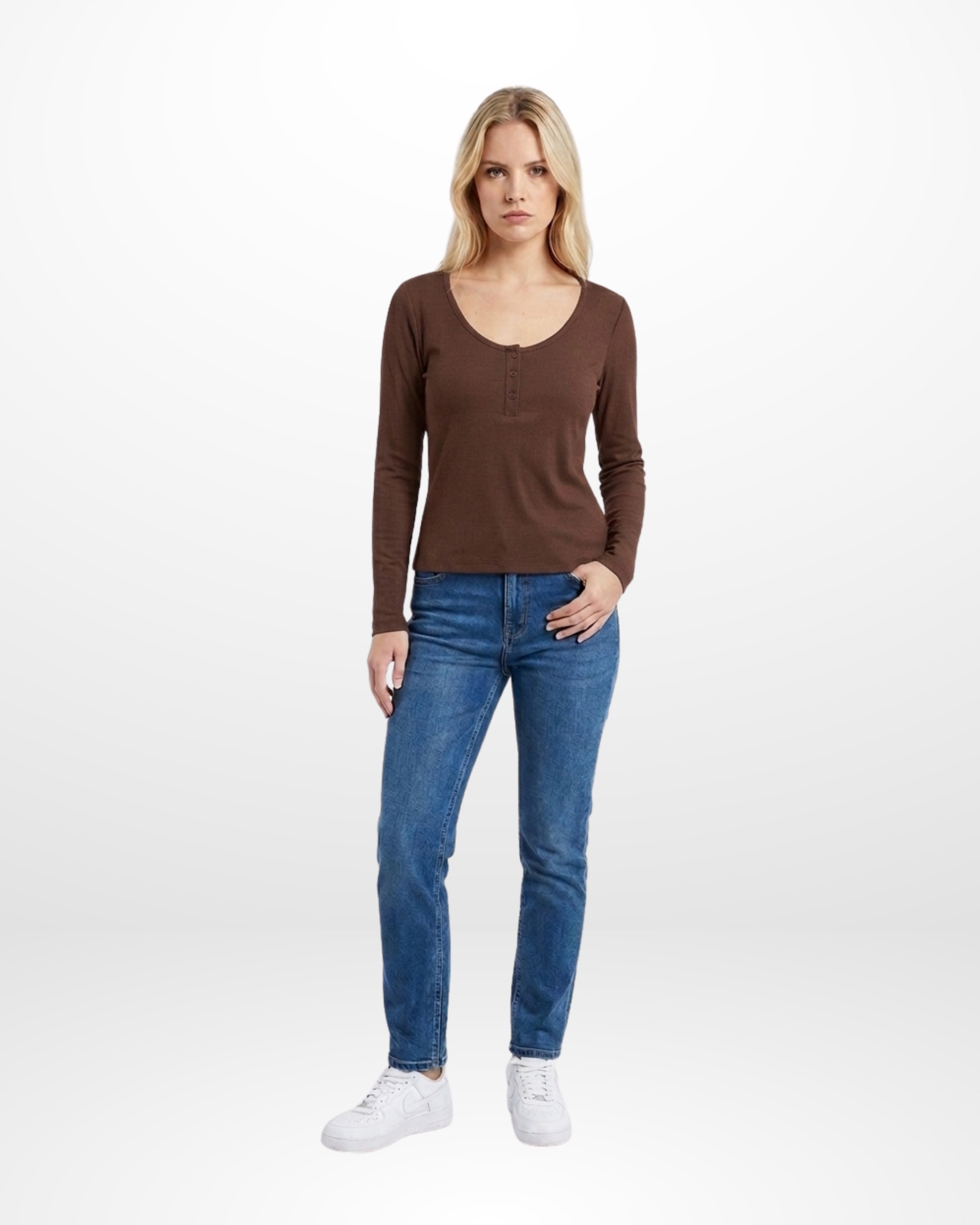Art 2104 Remera Morley con Botones - Imagen 3