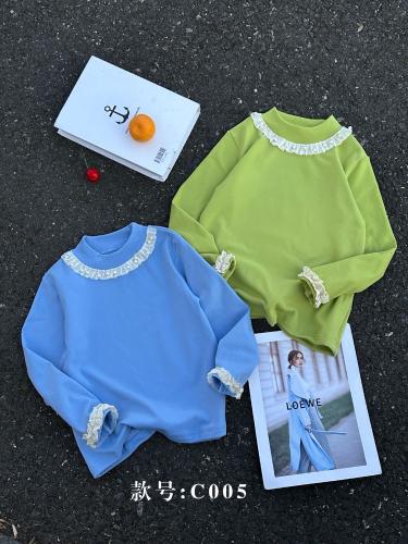 Camiseta de Algo con Encaje y Perla  [ Nena - Importado ] - Miniatura 2