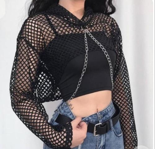 Buzo Crop de Red