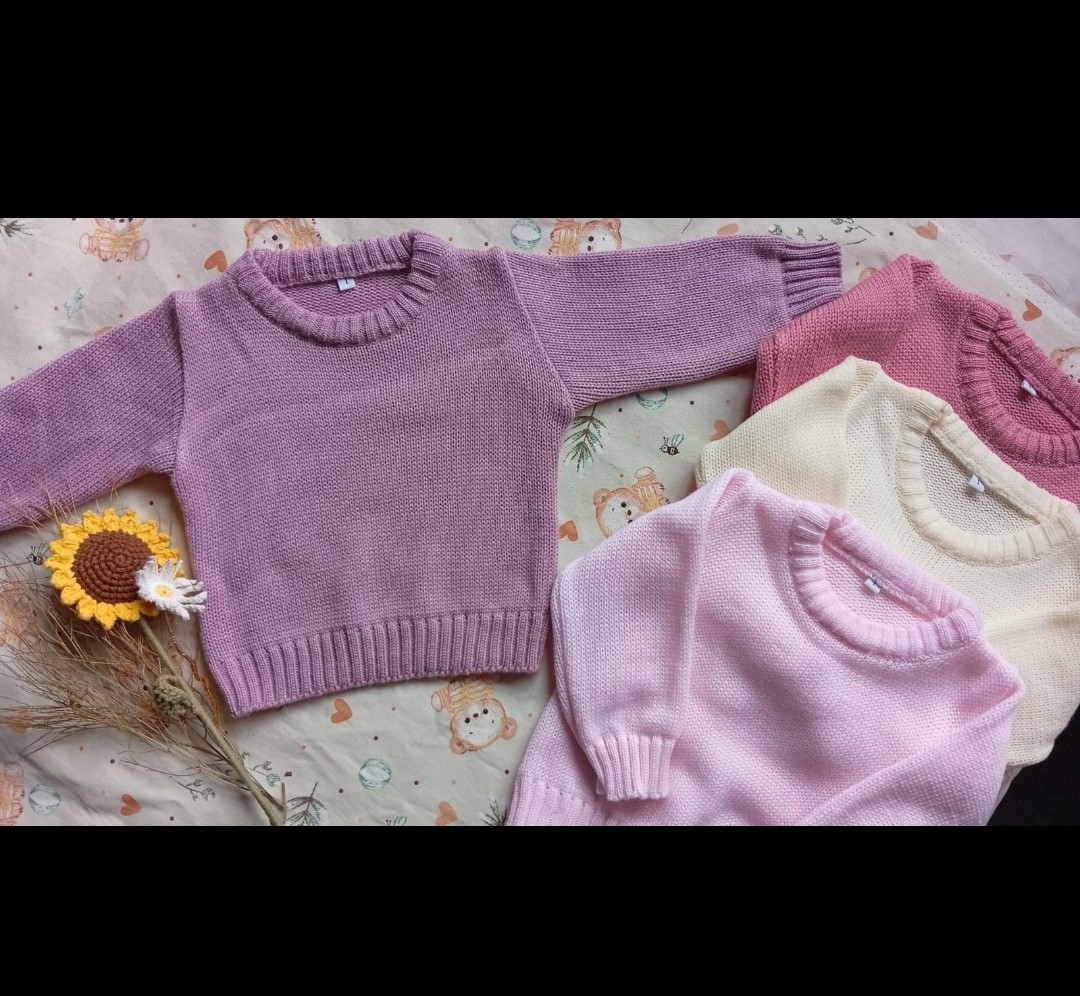 Sweaters Tejidos Lisos de Beba - Imagen 2
