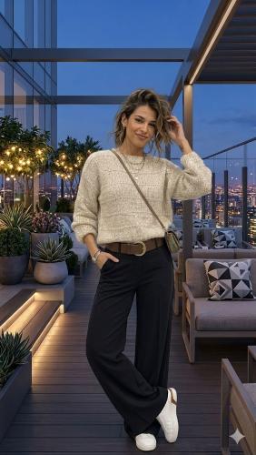 Sweater con Lentejuelas Filatu