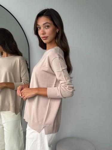Sweater Basico de Bremer con Tajo - Sweater Meli - Miniatura 3