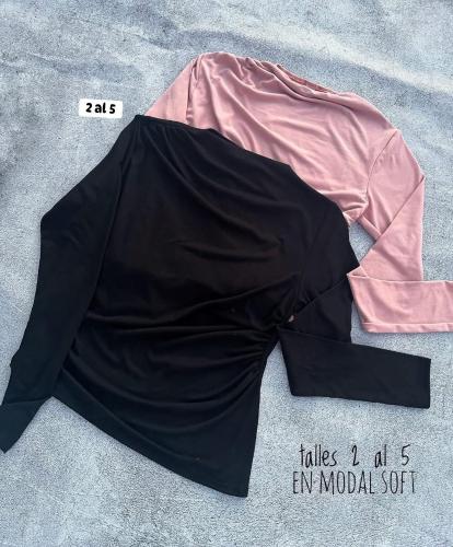 Remera Manga Larga con Frunce. - Miniatura 3