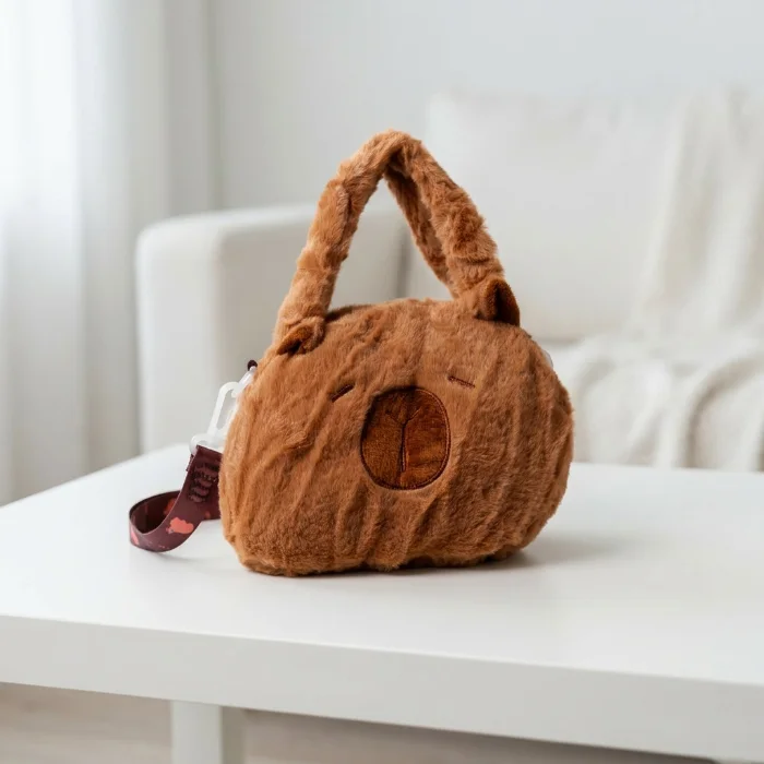 Cartera Diseño Capibara Peluche Nenas Moderno Buena Calidad Suave Tendencia