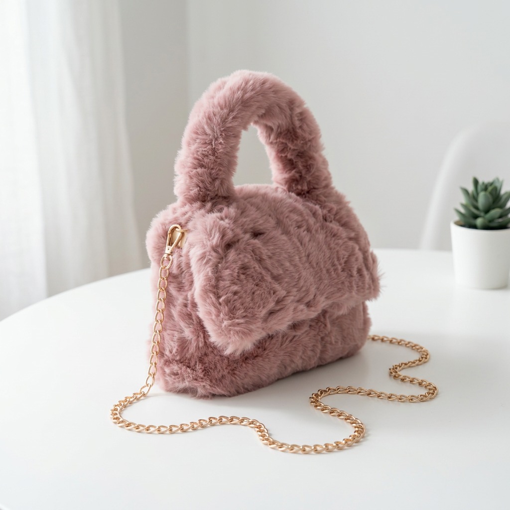 Cartera de Peluche Rosa con Solapa y Cadena Dorada Bolso de Mano Soft Estilo Coquette - WhatsApp%20Image%202026-04-20%20at%2013.04.56rrrrrttt.jpeg