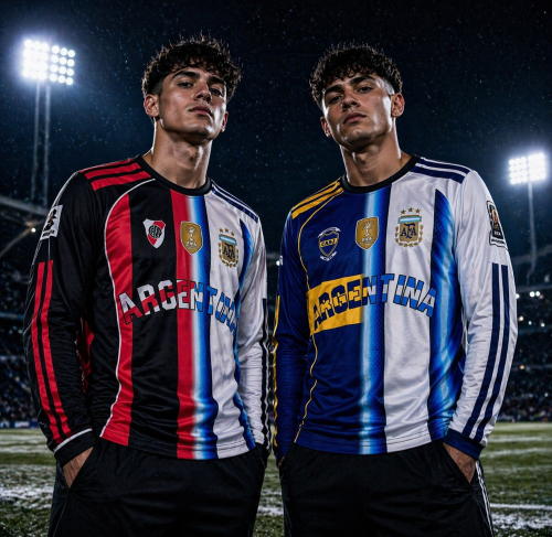  Camisetas Manga Larga Dúo Equipos   Tendencia Total - Miniatura 1