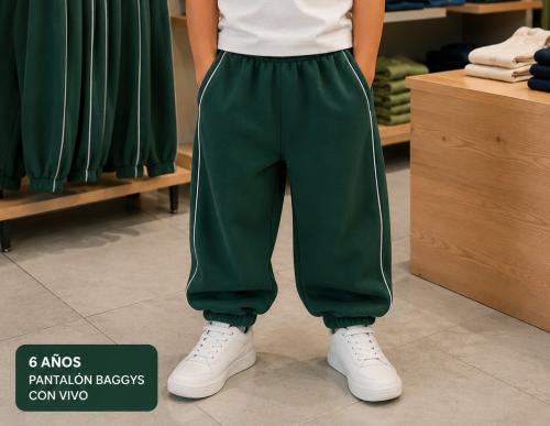Pantalón Baggys Frisa Peinada Premium con Vivo Bolsillo