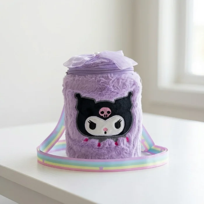 Bolsito Cartera San Rio Redondo Peluche Nenas Niñas Moderno Personajes Tendencia