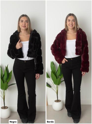 Campera con Piel Importado