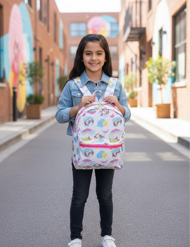 Mochila Infantil Personajes  Unicornio Nenas Niñas Sublimada Moderna Tendencia - D_921365-MLA92793548809_092025-O.jpg