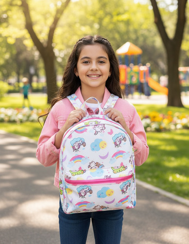 Mochila Infantil Personajes  Unicornio Nenas Niñas Sublimada Moderna Tendencia - D_955877-MLA92793999095_092025-O.jpg