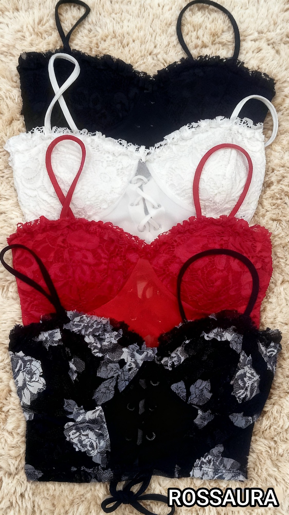 Top Corset Te Encaje/ Tul - Imagen 2
