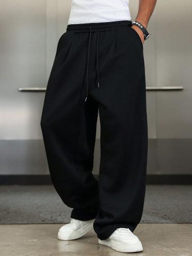 Baggy Jogging Negro y Gris Melange - Miniatura 2