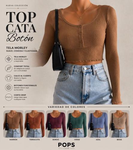 Top Cata Botón