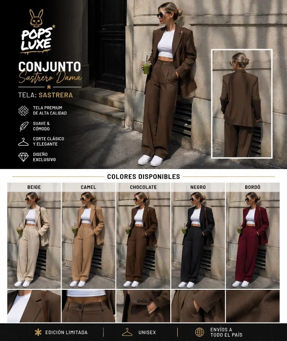 Conjunto Luxe Sastrero