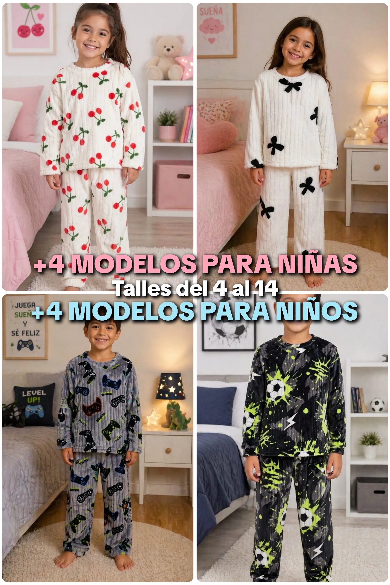 Pijamas Plush Infantiles - Imagen 1