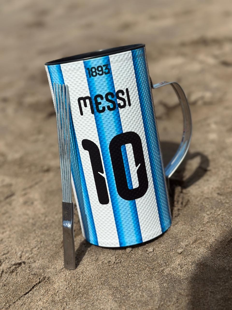 Jarra Fernet Guiro 750 Ml Afa Messi Acero Pvc - Imagen 3
