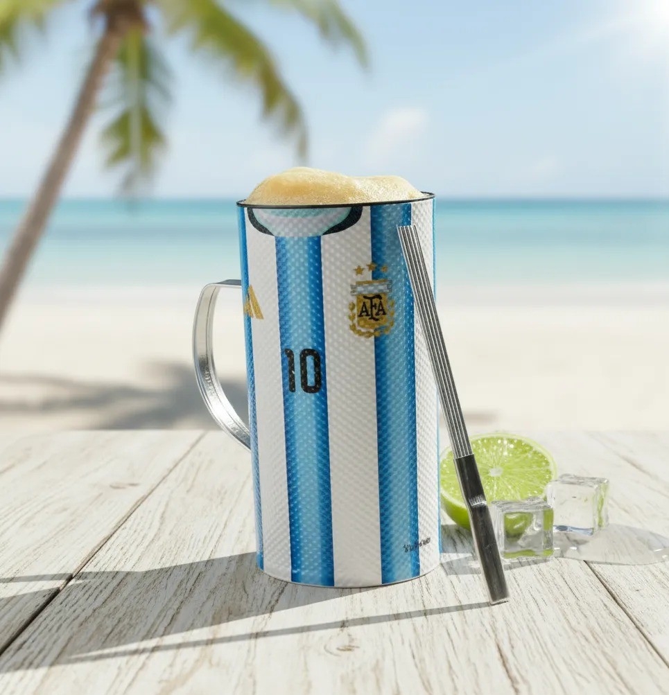 Jarra Fernet Guiro 750 Ml Afa Messi Acero Pvc - Imagen 4