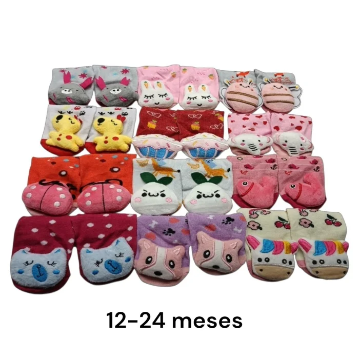 Antideslizantes de Bebe con Peluche y Cascabel