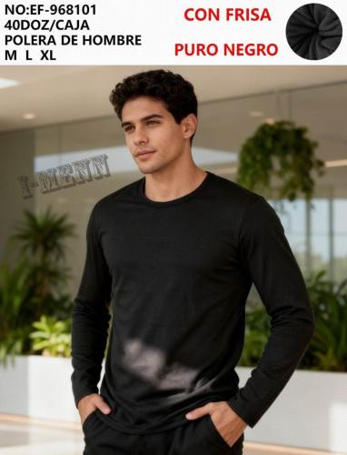 Camiseta Termica de Hombre I-men Todo Negro
