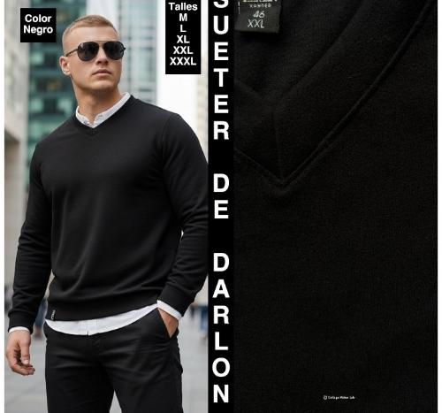 Suéter Cuello V Darlon Rip