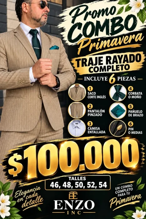 Trajes Tanguero Completos Promo