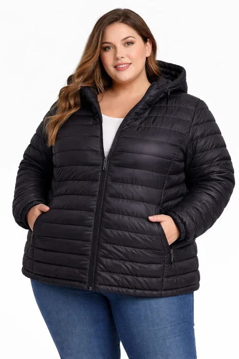 Campera con Piel Hhp