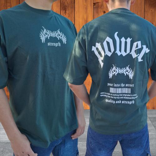 Remeras Overzice Doble Estampado