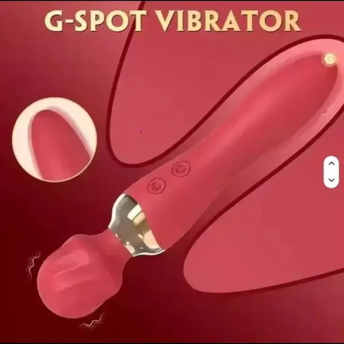 Vibrador Wand Potente 12 Modos Recargable Usb Rosa