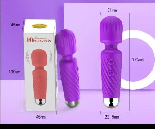 Vibrador Wand Clítoris Masajeador Potente Usb Silicona Rosa