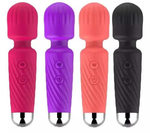 Vibrador Wand Clítoris Masajeador Potente Usb Silicona Rosa - Miniatura 4