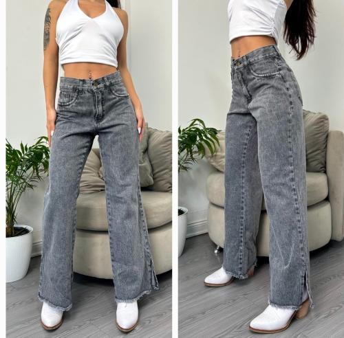 Wid Leg Gris C/habertura en Bota Pien Dama