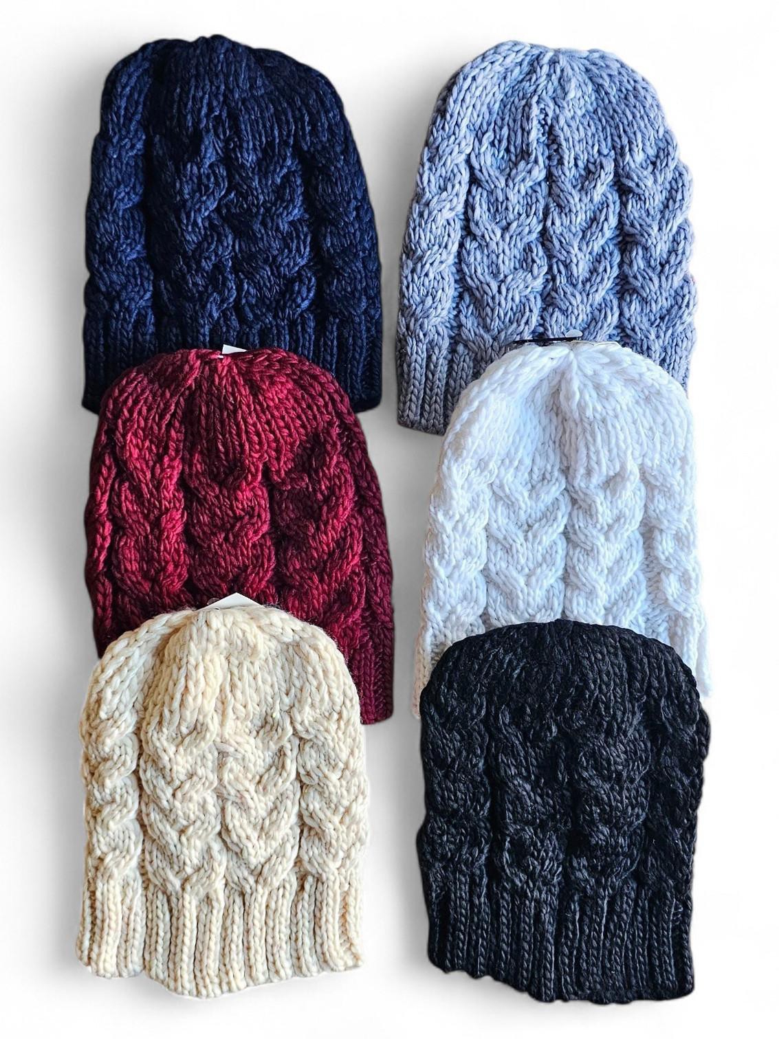 Gorro Lana Trenzado de Dama - Imagen 1