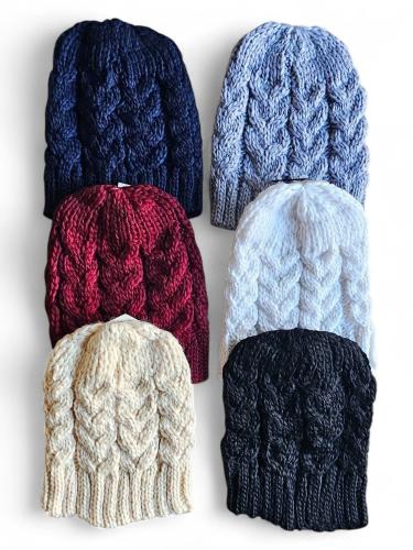 Gorro Lana  Trenzado de Dama