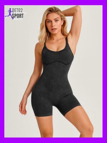 Catsuit Prelavado Negro Push Up..!!