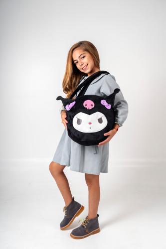 Cartera Bolso Kuromi Peluche Negro Bolso Infantil Nena Niña Regalo Amplio Kawaii - Miniatura 6