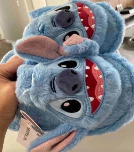 Pantufla Stich 34a39  Unisex  Importadas  Suela Costurada