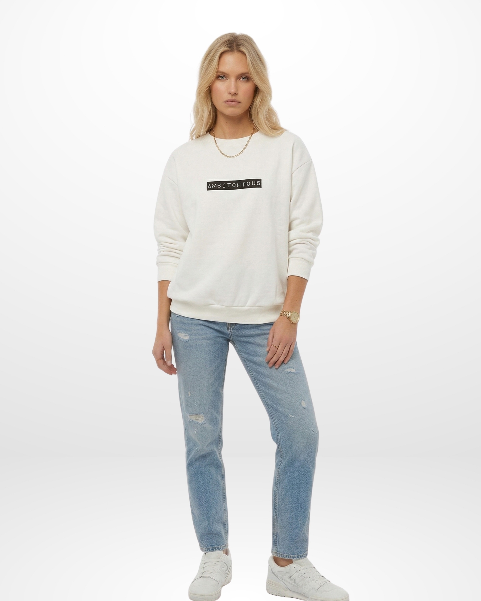 Art 25i801 Buzo Oversize Cuello Redondo Frizado C/ Stampa - Imagen 2