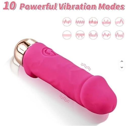 Vibrador Pene Glande Clítoris 10 Modos Usb Pareja - Miniatura 2