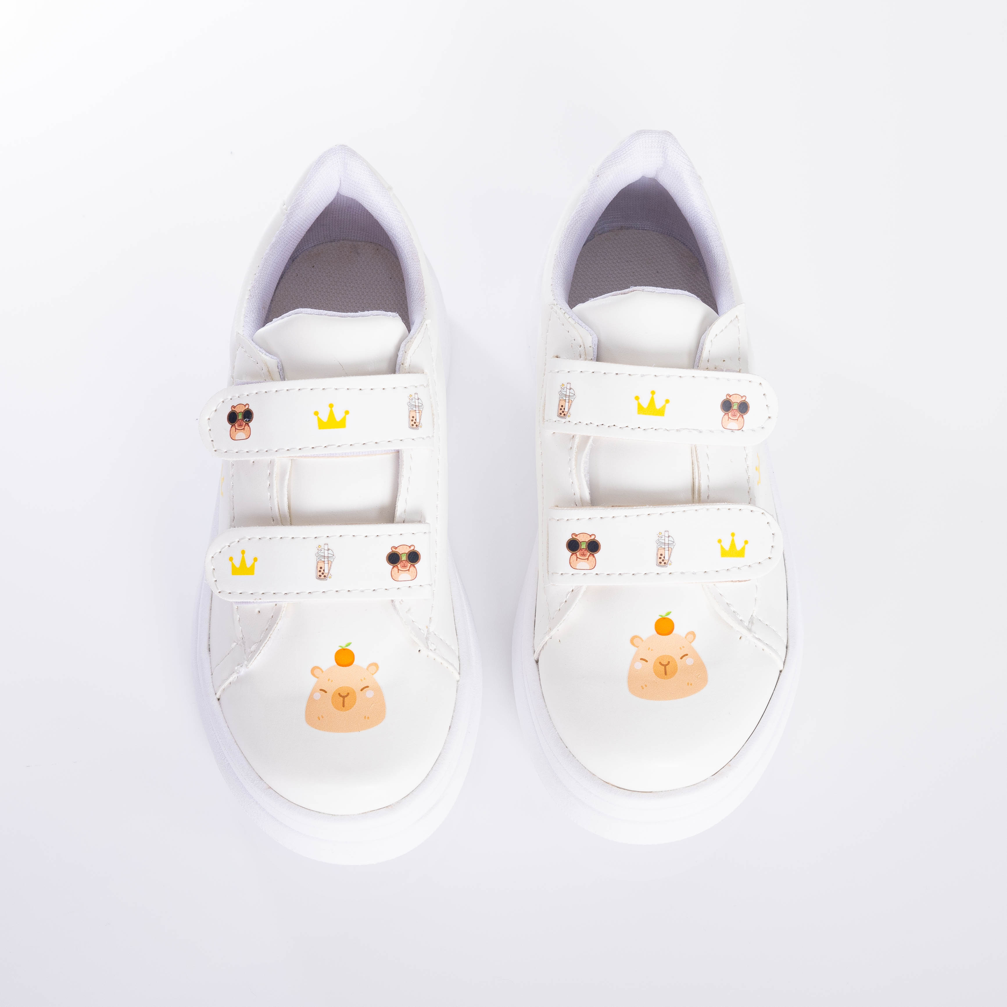 Calzado Capibara Infantil Nene Velcro Blancas Modernas Cómodas Livianas Tendencia - VS246488.jpg