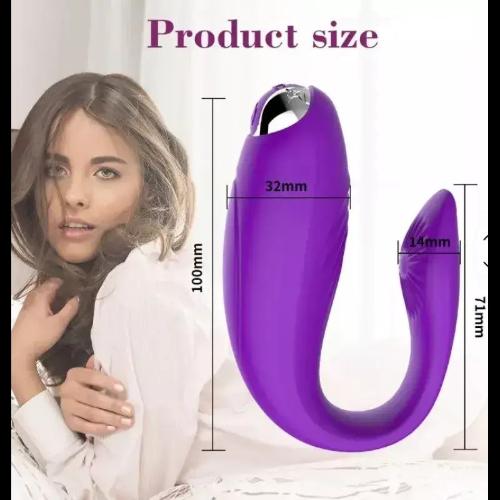 Vibrador Pareja Doble Estimulador Punto G Herradura Violeta