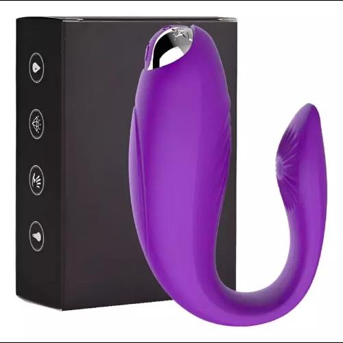 Vibrador Pareja Doble Estimulador Punto G Herradura Violeta - Miniatura 5