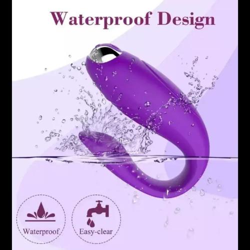 Vibrador Pareja Doble Estimulador Punto G Herradura Violeta - Miniatura 7
