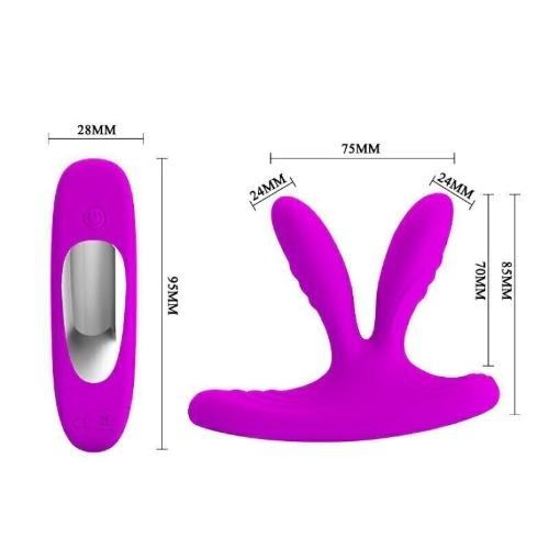 Vibrador Doble Estimulacion Pretty Love Magic Fingers - Miniatura 3